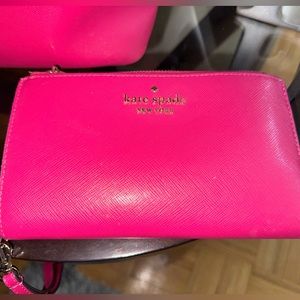 Kate Spade Fuschia/Hot Pink Wristlet Wallet
